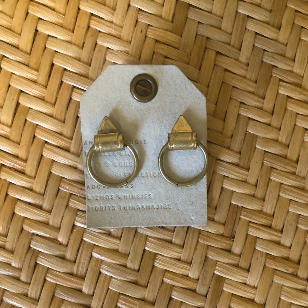 Anthropologie Gold Earrings